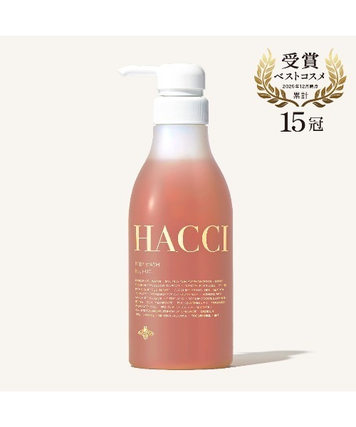 HACCI(ハッチ)の「HACCI(ハッチ)ボディウォッシュ BEE HUG (385mL) 限定ギフトパッケージ(ショッパー付き)(石鹸/ボディソープ・レディース・ゴールド・FREE)」の2枚目の写真