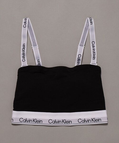 Calvin Klein(カルバン・クライン)の「Icon Cotton Modal ライトリーライン バンドゥブラ(ブラジャー・レディース・ブラック/ヘザーグレー・S/M/L)」の5枚目の写真