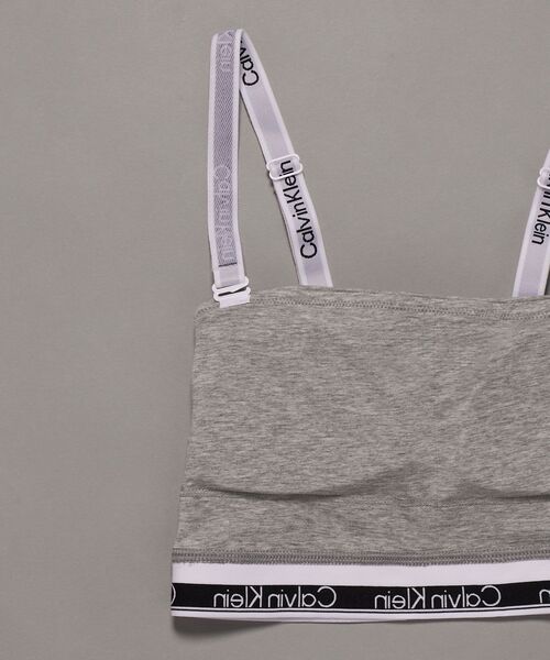 Calvin Klein(カルバン・クライン)の「Icon Cotton Modal ライトリーライン バンドゥブラ(ブラジャー・レディース・ブラック/ヘザーグレー・S/M/L)」の11枚目の写真