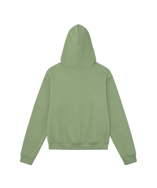 THECOLDESTMOMENT（ザコールデストモーメント）の「TCM logo applique hooded zip-up (green)（パーカー・レディース・その他・LARGE/SMALL/MEDIUM）」の3枚目の写真