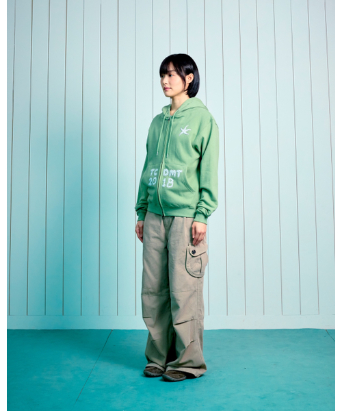 THECOLDESTMOMENT（ザコールデストモーメント）の「TCM logo applique hooded zip-up (green)（パーカー・レディース・その他・LARGE/SMALL/MEDIUM）」の7枚目の写真