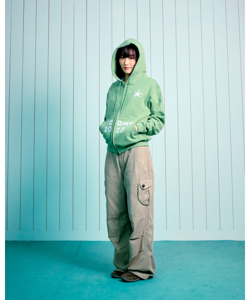 THECOLDESTMOMENT（ザコールデストモーメント）の「TCM logo applique hooded zip-up (green)（パーカー・レディース・その他・LARGE/SMALL/MEDIUM）」の11枚目の写真