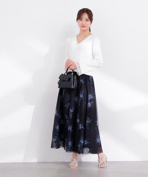 PROPORTION BODY DRESSING（プロポーションボディドレッシング）の「部分シアーリブカーディガン / 1216174403（カーディガン/ボレロ・レディース・イエロー/ネイビー/ホワイト系その他/ピンク/ブルー・FREE）」の9枚目の写真
