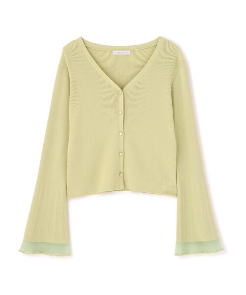 PROPORTION BODY DRESSING（プロポーションボディドレッシング）の「部分シアーリブカーディガン / 1216174403（カーディガン/ボレロ・レディース・イエロー/ネイビー/ホワイト系その他/ピンク/ブルー・FREE）」の14枚目の写真