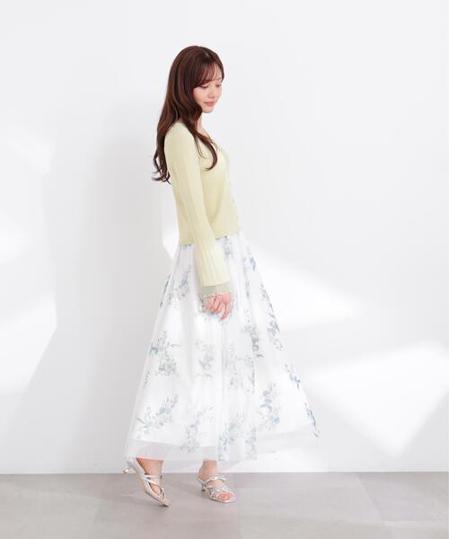 PROPORTION BODY DRESSING（プロポーションボディドレッシング）の「部分シアーリブカーディガン / 1216174403（カーディガン/ボレロ・レディース・イエロー/ネイビー/ホワイト系その他/ピンク/ブルー・FREE）」の17枚目の写真