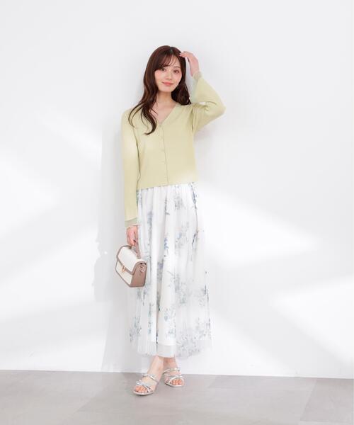 PROPORTION BODY DRESSING（プロポーションボディドレッシング）の「部分シアーリブカーディガン / 1216174403（カーディガン/ボレロ・レディース・イエロー/ネイビー/ホワイト系その他/ピンク/ブルー・FREE）」の21枚目の写真