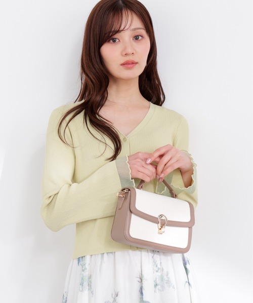 PROPORTION BODY DRESSING（プロポーションボディドレッシング）の「部分シアーリブカーディガン / 1216174403（カーディガン/ボレロ・レディース・イエロー/ネイビー/ホワイト系その他/ピンク/ブルー・FREE）」の4枚目の写真