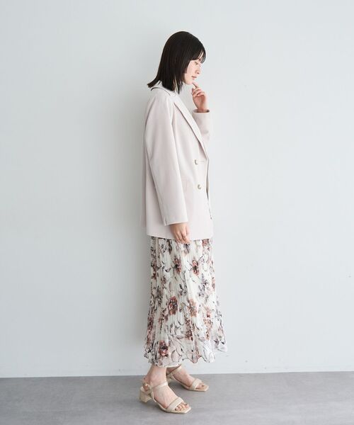 YECCA VECCA（イェッカヴェッカ）の「ダブルブレストジャケット（テーラードジャケット・レディース・ネイビー/ライトベージュ・FREE）」の13枚目の写真