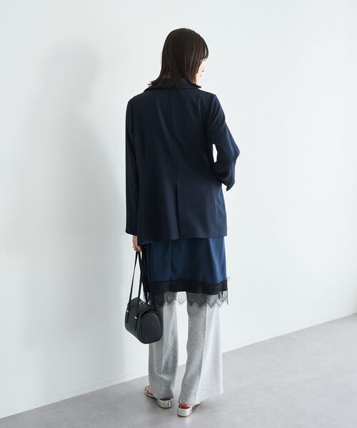YECCA VECCA（イェッカヴェッカ）の「ダブルブレストジャケット（テーラードジャケット・レディース・ネイビー/ライトベージュ・FREE）」の22枚目の写真