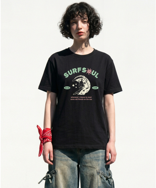REBRENNER(リブレンナー)の「20番手サーフソウルスタンダード半袖Tシャツグリーン(Tシャツ/カットソー・レディース・グリーン・4XL/SMALL/MEDIUM/LARGE/X-LARGE/2XL/3XL)」の8枚目の写真