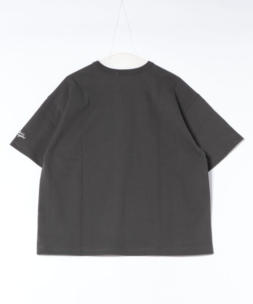 NAVY（ネイビー）の「NAVY ヘビーウェイトルーズTシャツ（Tシャツ/カットソー・レディース・ローズ系/オフホワイト/チャコールグレー・FREE）」の14枚目の写真