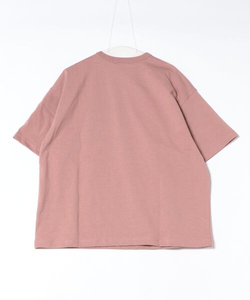 NAVY（ネイビー）の「NAVY ヘビーウェイトルーズTシャツ（Tシャツ/カットソー・レディース・ローズ系/オフホワイト/チャコールグレー・FREE）」の18枚目の写真