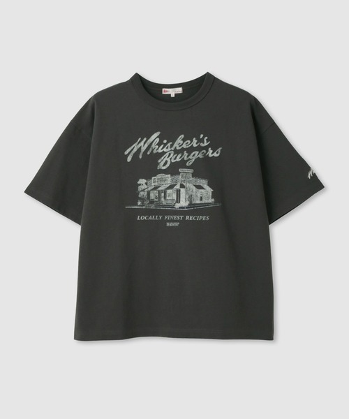 NAVY（ネイビー）の「NAVY ヘビーウェイトルーズTシャツ（Tシャツ/カットソー・レディース・ローズ系/オフホワイト/チャコールグレー・FREE）」の7枚目の写真