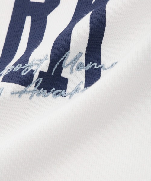 NAVY（ネイビー）の「NAVY ヘビーウェイトルーズTシャツ（Tシャツ/カットソー・レディース・ローズ系/オフホワイト/チャコールグレー・FREE）」の12枚目の写真
