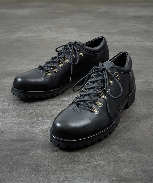 PADRONE(パドローネ)の「PADRONE パドローネ / TREKKING SHOES (WATER PROOF LEATHER) スコッチガードウォータープルーフレザートレッキングシューズ / PU8054-2101(ブーツ・メンズ・ダークブラウン/ブラック・42/41/40)」の3枚目の写真