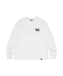 JAMIE WEST（ジェイミーウエスト）の「[JWGC] モックネックシンボルロングスリーブTシャツ (ホワイト)（Tシャツ/カットソー）」