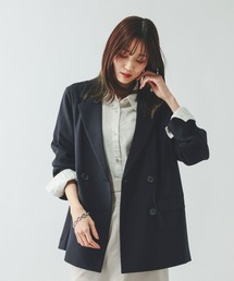 GLOBAL WORK | お手入れラクラクセットアップ/ダブルジャケット/601280(テーラードジャケット)