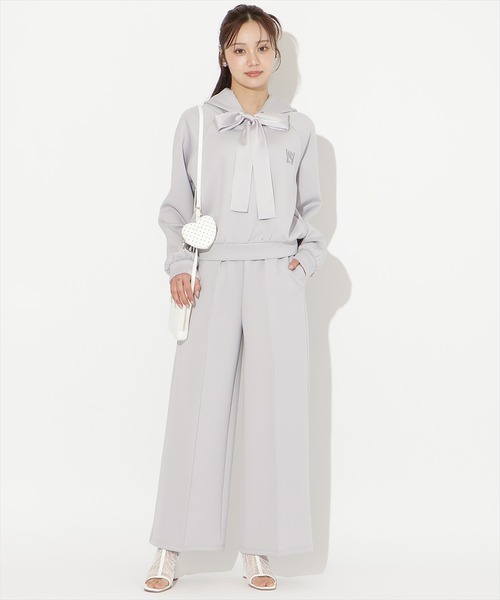WILLSELECTION(ウィルセレクション)の「【SWEAT series】リボンスウェットフーディー(パーカー・レディース・オフホワイト/サックスブルー/ブラック/ミント・FREE)」の8枚目の写真