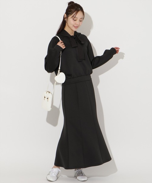 WILLSELECTION(ウィルセレクション)の「【SWEAT series】リボンスウェットフーディー(パーカー・レディース・オフホワイト/サックスブルー/ブラック/ミント・FREE)」の22枚目の写真