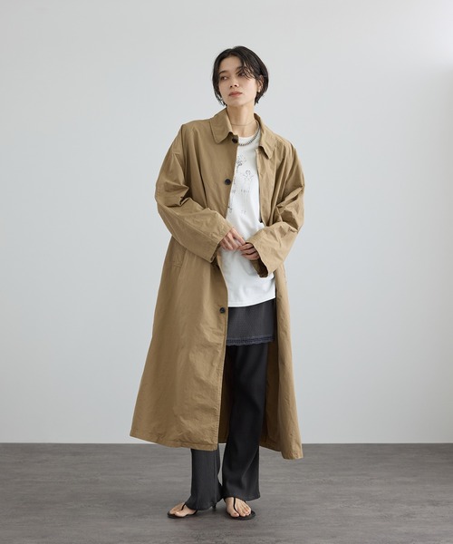 SALON adam et rope'(サロン アダム エ ロペ)の「【Angie La La for SALON】GENTLE intimate レギンススカート(その他パンツ・レディース・ホワイト/チャコールグレー・FREE)」の3枚目の写真