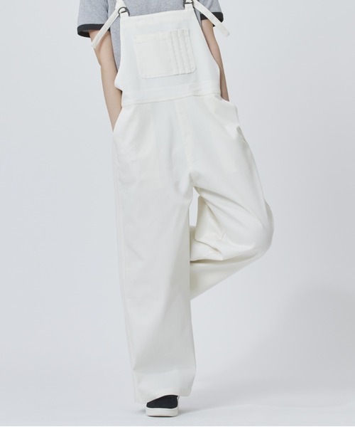 【人気モデル✨】RonHerman ホワイトデニム オーバーオール 白 XS デニムオーバーオール(WHITE) | Onepiece,サロペット | | TREFLE＋1