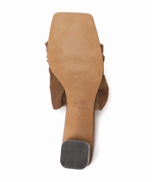 GRISE（グリーズ）の「《追加》GRISE4cmスクエアシアーミュールサンダル（サンダル・レディース・ベージュ/ライトグレー/ブラウン・X-LARGE/LARGE/MEDIUM/SMALL）」の16枚目の写真