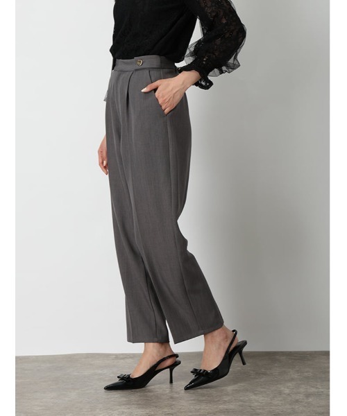 fifth(フィフス)の「ウエストボタンデザインストレートパンツ(その他パンツ・レディース・ブラック/スモークピンク/チャコールグレー・M/XS)」の12枚目の写真
