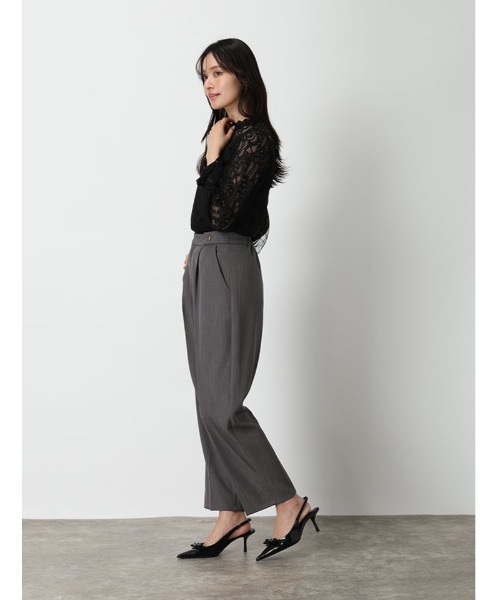 fifth(フィフス)の「ウエストボタンデザインストレートパンツ(その他パンツ・レディース・ブラック/スモークピンク/チャコールグレー・M/XS)」の15枚目の写真