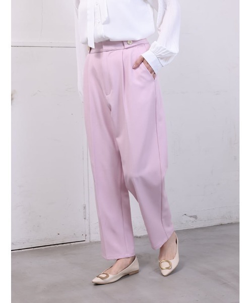 fifth(フィフス)の「ウエストボタンデザインストレートパンツ(その他パンツ・レディース・ブラック/スモークピンク/チャコールグレー・M/XS)」の5枚目の写真
