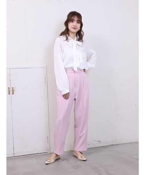 fifth(フィフス)の「ウエストボタンデザインストレートパンツ(その他パンツ・レディース・ブラック/スモークピンク/チャコールグレー・M/XS)」の7枚目の写真