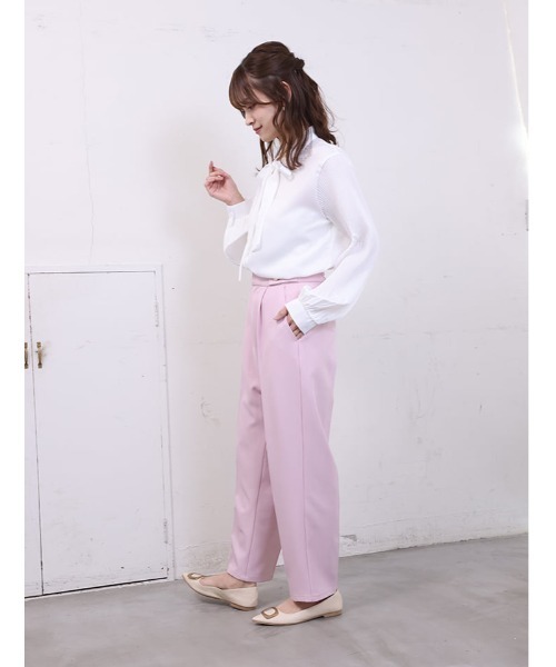 fifth(フィフス)の「ウエストボタンデザインストレートパンツ(その他パンツ・レディース・ブラック/スモークピンク/チャコールグレー・M/XS)」の8枚目の写真