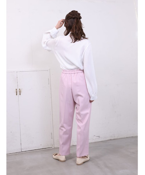 fifth(フィフス)の「ウエストボタンデザインストレートパンツ(その他パンツ・レディース・ブラック/スモークピンク/チャコールグレー・M/XS)」の9枚目の写真