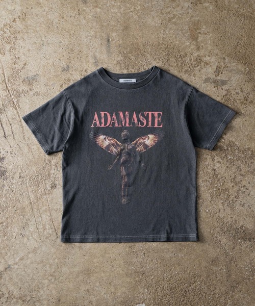 ADAMASTE(アダマスト)の「Vintage Make Short Band T-shirt - ヴィンテージメイクバンドTシャツ/ロックTシャツ【短丈】(Tシャツ/カットソー・メンズ・ブラック系その他/ブラック系その他2/ブラック系その他3/ブラック系その他4・SMALL/MEDIUM/LARGE)」の20枚目の写真