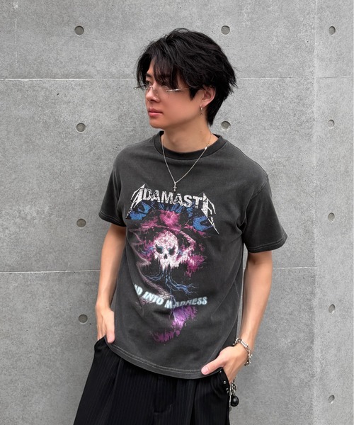 ADAMASTE(アダマスト)の「Vintage Make Short Band T-shirt - ヴィンテージメイクバンドTシャツ/ロックTシャツ【短丈】(Tシャツ/カットソー・メンズ・ブラック系その他/ブラック系その他2/ブラック系その他3/ブラック系その他4・SMALL/MEDIUM/LARGE)」の15枚目の写真