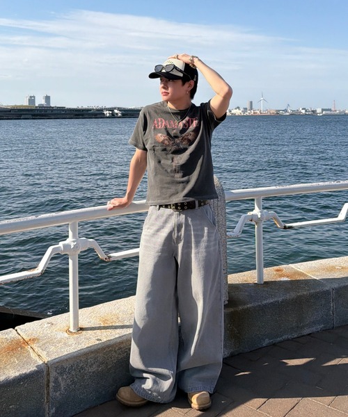 ADAMASTE(アダマスト)の「Vintage Make Short Band T-shirt - ヴィンテージメイクバンドTシャツ/ロックTシャツ【短丈】(Tシャツ/カットソー・メンズ・ブラック系その他/ブラック系その他2/ブラック系その他3/ブラック系その他4・SMALL/MEDIUM/LARGE)」の13枚目の写真