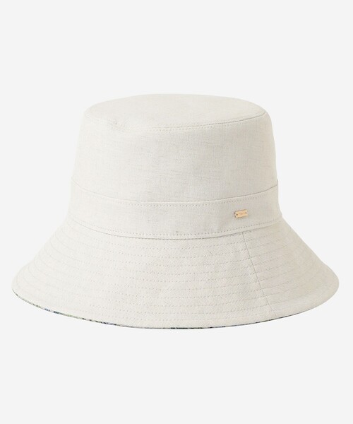 MACKINTOSH LONDON（マッキントッシュ ロンドン）の「【婦人画報4月号掲載】ボタニカルウォールリバーシブルハット（ハット・レディース・ネイビー/ベージュ・FREE）」の4枚目の写真