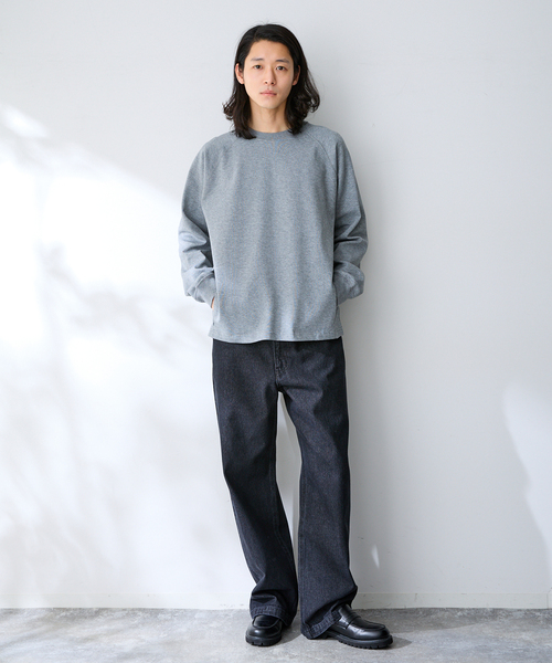B.C STOCK(ベーセーストック)の「ライトポンチラグランロンT(Tシャツ/カットソー・メンズ・グレー/ホワイト/ネイビー/ブルー系その他・MEDIUM/LARGE)」の11枚目の写真