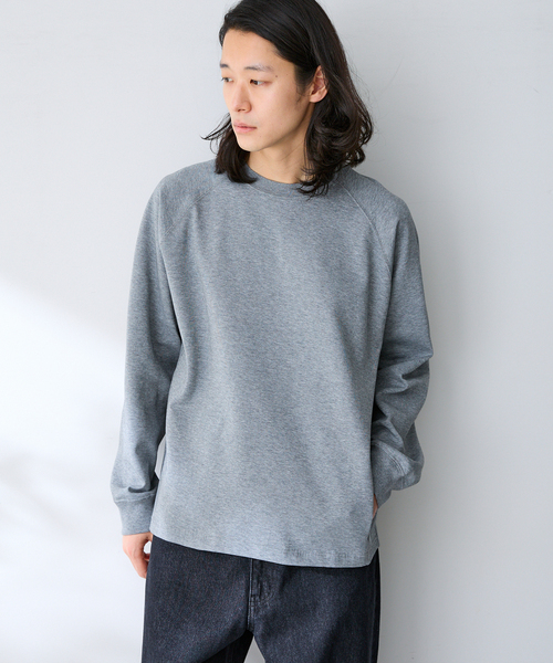 B.C STOCK(ベーセーストック)の「ライトポンチラグランロンT(Tシャツ/カットソー・メンズ・グレー/ホワイト/ネイビー/ブルー系その他・MEDIUM/LARGE)」の10枚目の写真