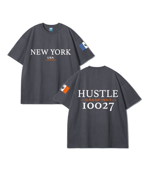 GRANFINNY(グランフィニ)の「ニューヨークオーバーサイズ半袖Tシャツ5色(Tシャツ/カットソー・レディース・ブラック/ホワイト/アイボリー・MEDIUM/LARGE/X-LARGE)」の5枚目の写真