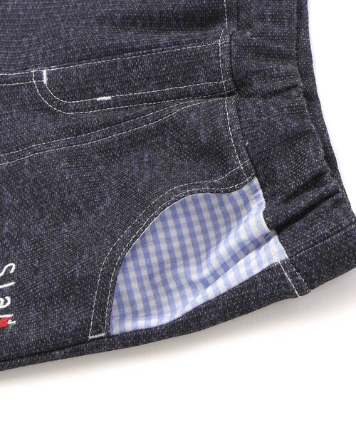 SLAP SLIP(スラップスリップ)の「裾折り返しチェック柄7分丈パンツ(80~130cm)(その他パンツ・キッズ・ブルー/ネイビー・90cm/100cm/80cm/120cm/110cm)」の9枚目の写真