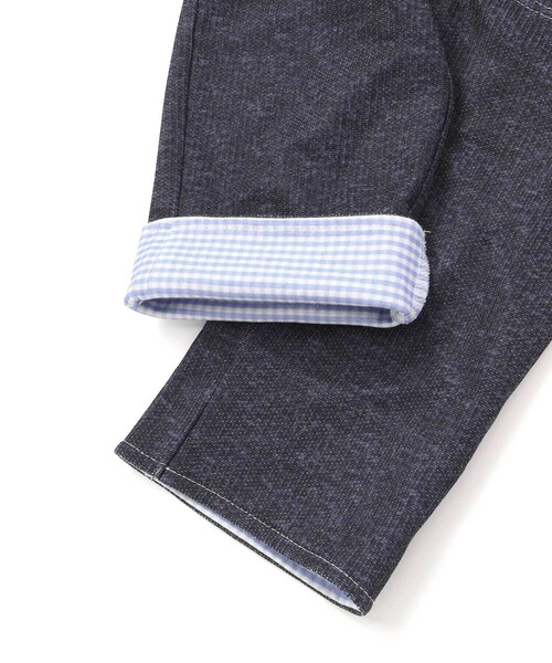 SLAP SLIP(スラップスリップ)の「裾折り返しチェック柄7分丈パンツ(80~130cm)(その他パンツ・キッズ・ブルー/ネイビー・90cm/100cm/80cm/120cm/110cm)」の13枚目の写真