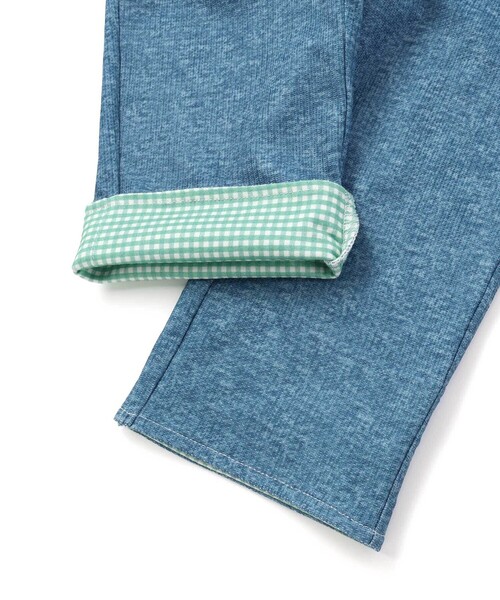 SLAP SLIP(スラップスリップ)の「裾折り返しチェック柄7分丈パンツ(80~130cm)(その他パンツ・キッズ・ブルー/ネイビー・90cm/100cm/80cm/120cm/110cm)」の18枚目の写真