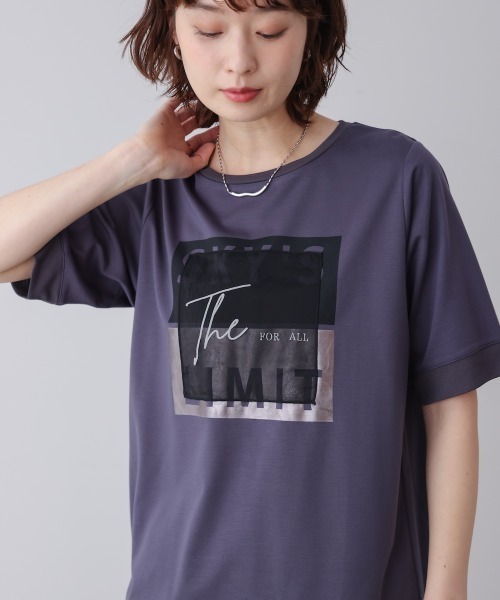 Bou Jeloud(ブージュルード)の「スクエアBOXロゴT-shirt(Tシャツ/カットソー・レディース・チャコールグレー/ブラック/オフホワイト・FREE)」の13枚目の写真