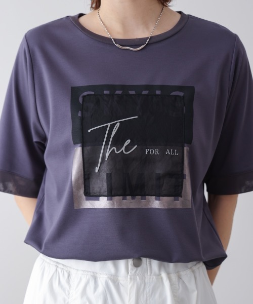 Bou Jeloud(ブージュルード)の「スクエアBOXロゴT-shirt(Tシャツ/カットソー・レディース・チャコールグレー/ブラック/オフホワイト・FREE)」の17枚目の写真