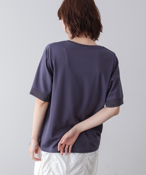 Bou Jeloud(ブージュルード)の「スクエアBOXロゴT-shirt(Tシャツ/カットソー・レディース・チャコールグレー/ブラック/オフホワイト・FREE)」の18枚目の写真