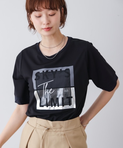 Bou Jeloud(ブージュルード)の「スクエアBOXロゴT-shirt(Tシャツ/カットソー・レディース・チャコールグレー/ブラック/オフホワイト・FREE)」の22枚目の写真