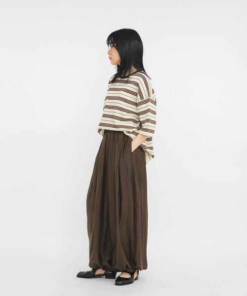 KBF(ケイビーエフ)の「シアーバルーンパンツ(その他パンツ・レディース・ブラウン/アイボリー/ブラック・ONE)」の22枚目の写真