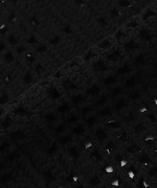 JOURNAL STANDARD（ジャーナルスタンダード）の「クロシェショール（ストール/ショール・レディース・ブラック/ホワイト×ホワイト・FREE）」の6枚目の写真