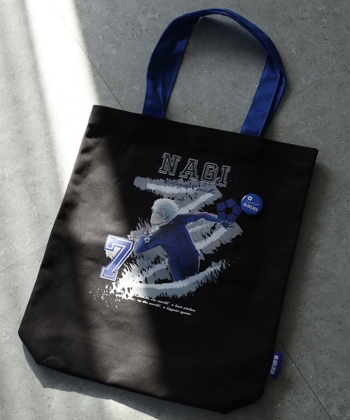 FUNALIVE(ファンアライブ)の「ブルーロック Simple Canvas tote(トートバッグ・メンズ・ブラック系2/ターコイズブルー/イエロー/キナリ/ブラック系1/ブラック系3・フリー)」の1枚目の写真