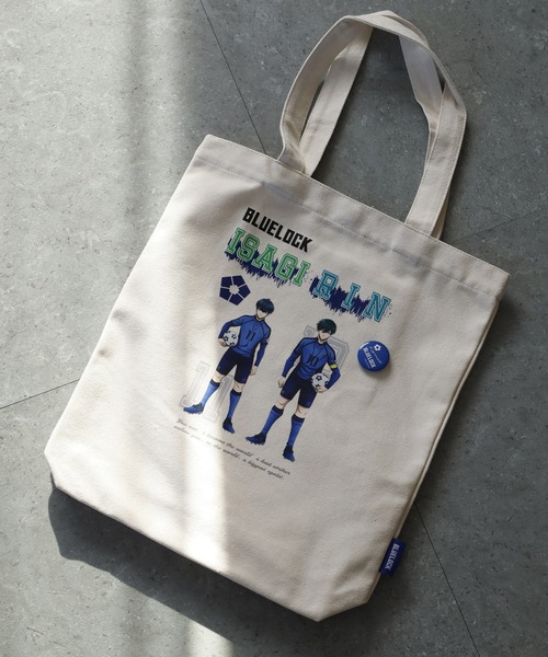 FUNALIVE(ファンアライブ)の「ブルーロック Simple Canvas tote(トートバッグ・メンズ・ブラック系2/ターコイズブルー/イエロー/キナリ/ブラック系1/ブラック系3・フリー)」の5枚目の写真